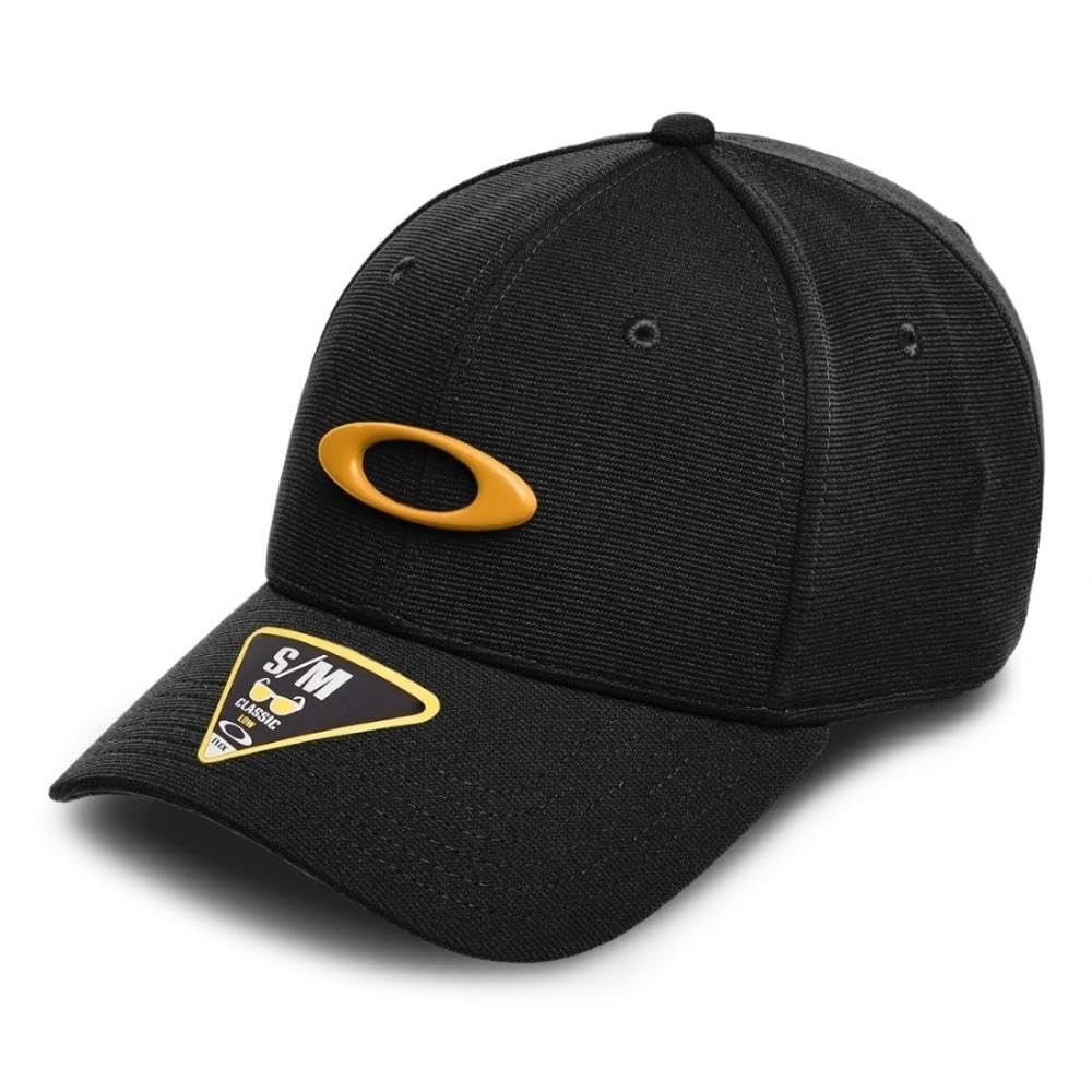 Oakley‎ Unisex Adult TINCAN Cap Hat, Blackout/Pure Gold, Small-Medium US